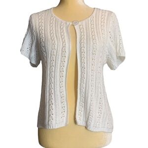 Christopher Banks crochet white top
